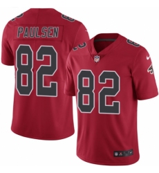 Men's Nike Atlanta Falcons #82 Logan Paulsen Elite Red Rush Vapor Untouchable NFL Jersey