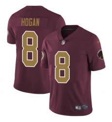 Men's Nike Washington Redskins #8 Kevin Hogan Burgundy Red/Gold Number Alternate 80TH Anniversary Vapor Untouchable Limited Player NFL Jersey