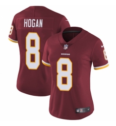 Women's Nike Washington Redskins #8 Kevin Hogan Burgundy Red Team Color Vapor Untouchable Limited Player NFL Jersey
