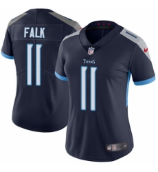 Women's Nike Tennessee Titans #11 Luke Falk Navy Blue Team Color Vapor Untouchable Limited Player NFL Jersey