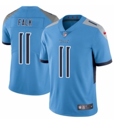 Youth Nike Tennessee Titans #11 Luke Falk Light Blue Alternate Vapor Untouchable Limited Player NFL Jersey