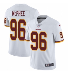 Youth Nike Washington Redskins #96 Pernell McPhee White Vapor Untouchable Elite Player NFL Jersey