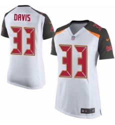 Women's Nike Tampa Bay Buccaneers #33 Carlton Davis Game White NFL Jersey