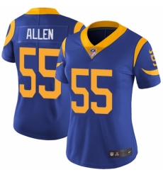 Women's Nike Los Angeles Rams #55 Brian Allen Royal Blue Alternate Vapor Untouchable Limited Player NFL Jersey