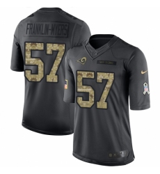 Youth Nike Los Angeles Rams #57 John Franklin-Myers Limited Black 2016 Salute to Service NFL Jersey