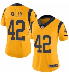 Women's Nike Los Angeles Rams #42 John Kelly Limited Gold Rush Vapor Untouchable NFL Jersey