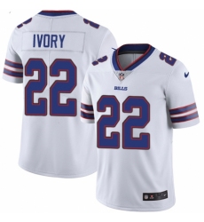Men's Nike Buffalo Bills #22 Chris Ivory White Vapor Untouchable Limited Player NFL Jersey