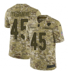 Youth Nike Chicago Bears #45 Joel Iyiegbuniwe Limited Camo 2018 Salute to Service NFL Jersey
