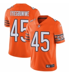 Youth Nike Chicago Bears #45 Joel Iyiegbuniwe Limited Orange Rush Vapor Untouchable NFL Jersey
