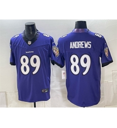 Men's Baltimore Ravens #89 Mark Andrews Purple 2026 F.U.S.E. Vapor Stitched Limited Football Jersey
