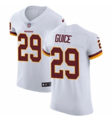 Men's Nike Washington Redskins #29 Derrius Guice White Vapor Untouchable Elite Player NFL Jersey