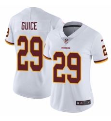 Women's Nike Washington Redskins #29 Derrius Guice White Vapor Untouchable Elite Player NFL Jersey