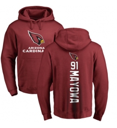 NFL Nike Arizona Cardinals #91 Benson Mayowa Maroon Backer Pullover Hoodie