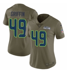 Women's Nike Seattle Seahawks #49 Shaquem Griffin Limited Olive 2017 Salute to Service NFL Jersey