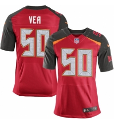 Men's Nike Tampa Bay Buccaneers #50 Vita Vea Elite Red Team Color NFL Jersey