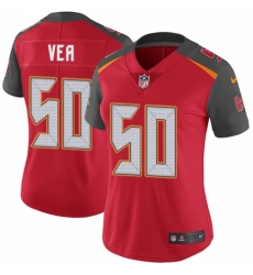 Women's Nike Tampa Bay Buccaneers #50 Vita Vea Red Team Color Vapor Untouchable Elite Player NFL Jersey