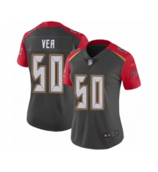 Women's Tampa Bay Buccaneers #50 Vita Vea Limited Gray Inverted Legend Football Jersey