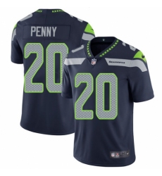 Youth Nike Seattle Seahawks #20 Rashaad Penny Navy Blue Team Color Vapor Untouchable Elite Player NFL Jersey