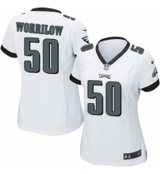 Women's Nike Philadelphia Eagles #50 Paul Worrilow Game White NFL Jersey