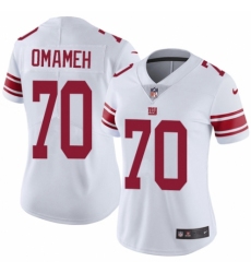 Women's Nike New York Giants #70 Patrick Omameh White Vapor Untouchable Limited Player NFL Jersey