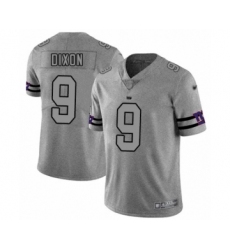 Men's New York Giants #9 Riley Dixon Limited Gray Team Logo Gridiron Football Jersey
