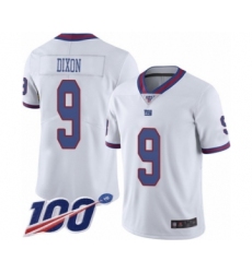 Men's New York Giants #9 Riley Dixon Limited White Rush Vapor Untouchable 100th Season Football Jersey