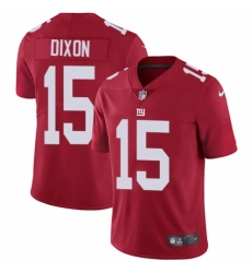 Men's Nike New York Giants #15 Riley Dixon Red Alternate Vapor Untouchable Limited Player NFL Jersey