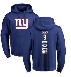 NFL Nike New York Giants #9 Riley Dixon Royal Blue Backer Pullover Hoodie
