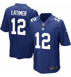 Men's Nike New York Giants #12 Cody Latimer Game Royal Blue Team Color NFL Jersey