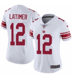 Women's Nike New York Giants #12 Cody Latimer White Vapor Untouchable Elite Player NFL Jersey