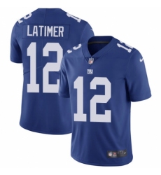 Youth Nike New York Giants #12 Cody Latimer Royal Blue Team Color Vapor Untouchable Limited Player NFL Jersey