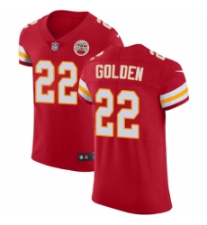 Men's Nike Kansas City Chiefs #22 Robert Golden Red Team Color Vapor Untouchable Elite Player NFL Jersey