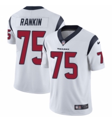 Men's Nike Houston Texans #75 Martinas Rankin White Vapor Untouchable Limited Player NFL Jersey
