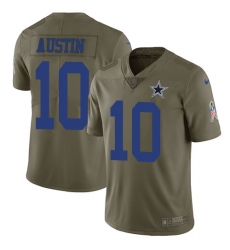 Men's Nike Dallas Cowboys #10 Tavon Austin Limited Olive 2017 Salute to Service NFL Jersey