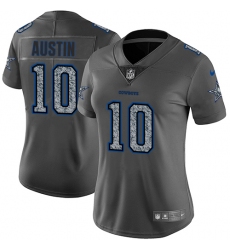 Women's Nike Dallas Cowboys #10 Tavon Austin Gray Static Vapor Untouchable Limited NFL Jersey