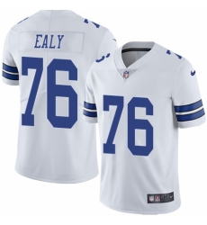Men's Nike Dallas Cowboys #76 Kony Ealy White Vapor Untouchable Limited Player NFL Jersey