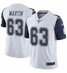 Men's Nike Dallas Cowboys #63 Marcus Martin Limited White Rush Vapor Untouchable NFL Jersey