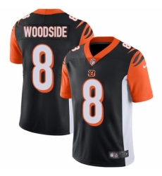 Youth Nike Cincinnati Bengals #8 Logan Woodside Black Team Color Vapor Untouchable Limited Player NFL Jersey
