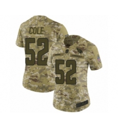 Women's Arizona Cardinals #52 Mason Cole Limited Camo 2018 Salute to Service Football Jersey
