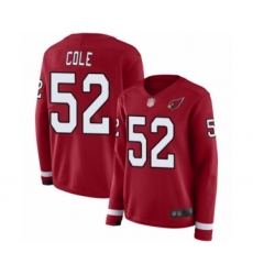 Women's Arizona Cardinals #52 Mason Cole Limited Red Therma Long Sleeve Football Jersey