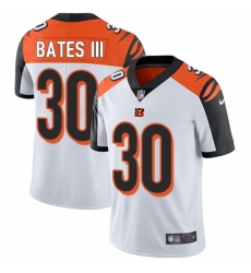Men's Nike Cincinnati Bengals #30 Jessie Bates III White Vapor Untouchable Limited Player NFL Jersey