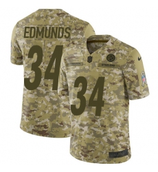 Youth Nike Pittsburgh Steelers #34 Terrell Edmunds Limited Camo 2018 Salute to Service NFL Jersey