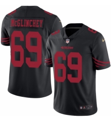 Youth Nike San Francisco 49ers #69 Mike McGlinchey Limited Black Rush Vapor Untouchable NFL Jersey