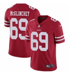Youth Nike San Francisco 49ers #69 Mike McGlinchey Red Team Color Vapor Untouchable Elite Player NFL Jersey