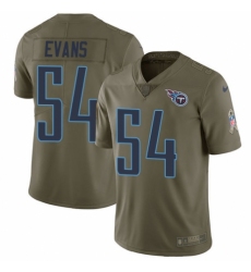 Youth Nike Tennessee Titans #54 Rashaan Evans Limited Olive 2017 Salute to Service NFL Jersey