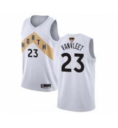 Youth Toronto Raptors #23 Fred VanVleet Swingman White 2019 Basketball Finals Bound Jersey - City Edition