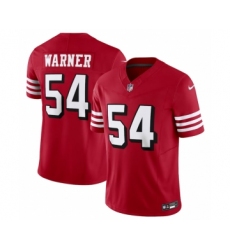 Men's Nike San Francisco 49ers #54 Fred Warner New Red 2023 F.U.S.E. Vapor Untouchable Limited Stitched Football Jersey