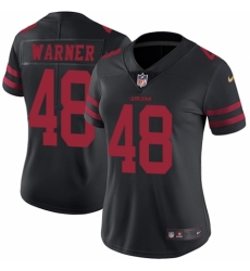 Women's Nike San Francisco 49ers #48 Fred Warner Black Vapor Untouchable Elite Player NFL Jersey
