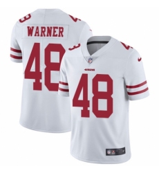 Youth Nike San Francisco 49ers #48 Fred Warner White Vapor Untouchable Elite Player NFL Jersey