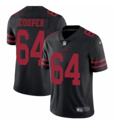 Youth Nike San Francisco 49ers #64 Jonathan Cooper Black Vapor Untouchable Limited Player NFL Jersey